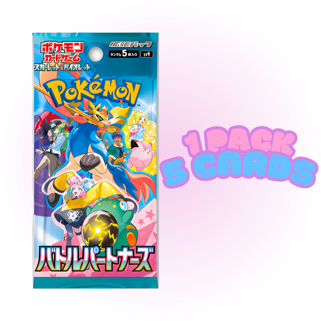 Japanese Pokemon TCG: Battle Partners Booster Pack (SV9) Panfried Cards Japanese Pokemon TCG: Battle Partners Booster Pack (SV9) Panfried Cards