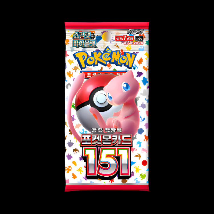 Pokémon trading card pack with a colorful design featuring a character and Poké Ball.