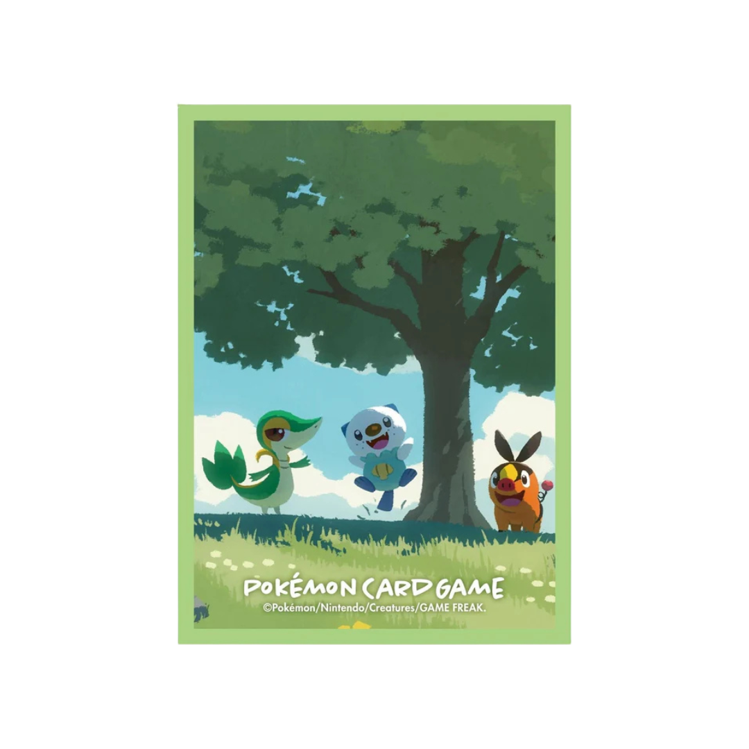 Japanese Pokemon Center Exclusive - Snivy & Tepig & Oshawott Unova Starters Card Sleeves (64pk)