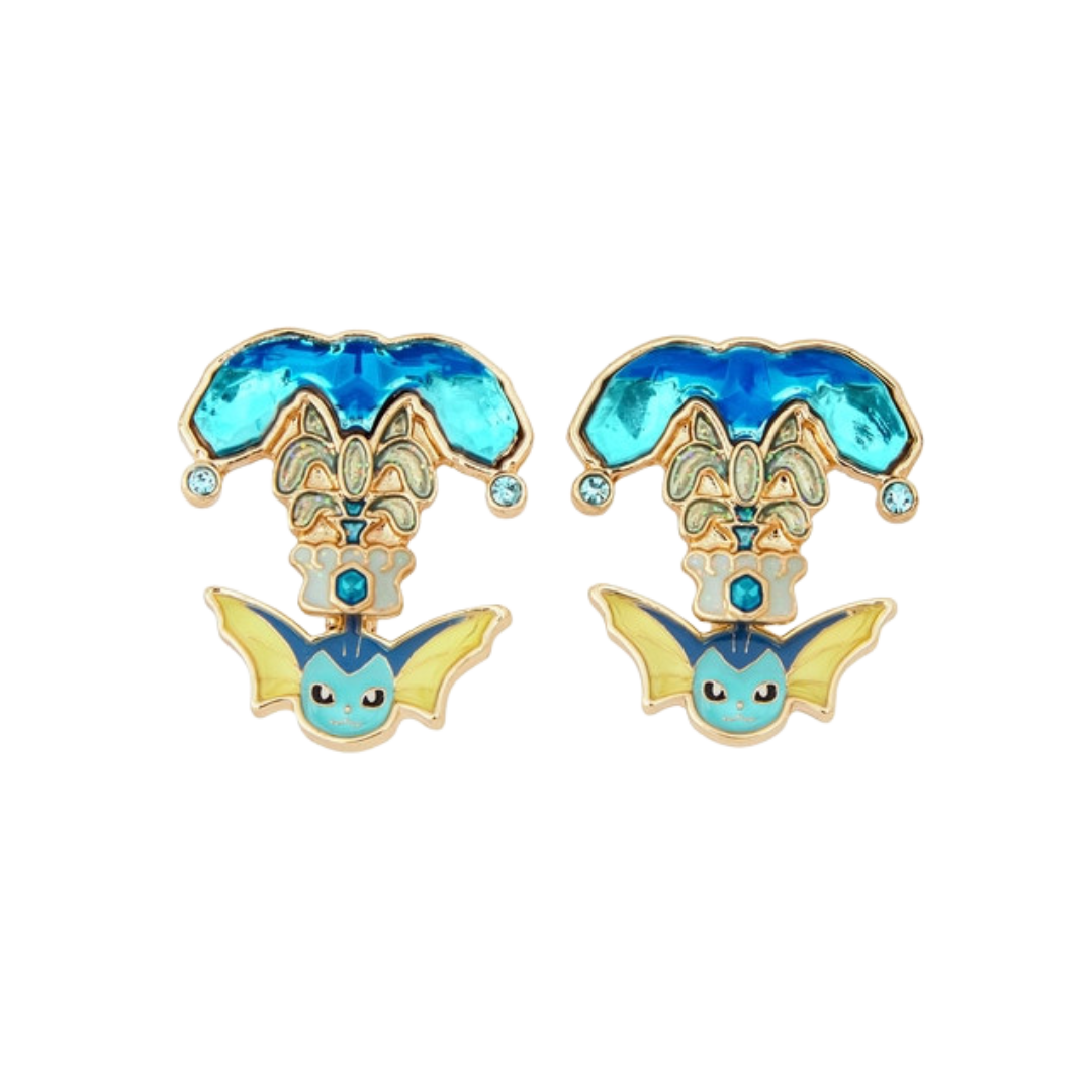 Pokemon Center Japan Exclusive Jewellery: Vaporeon Water Tera Type Earrings