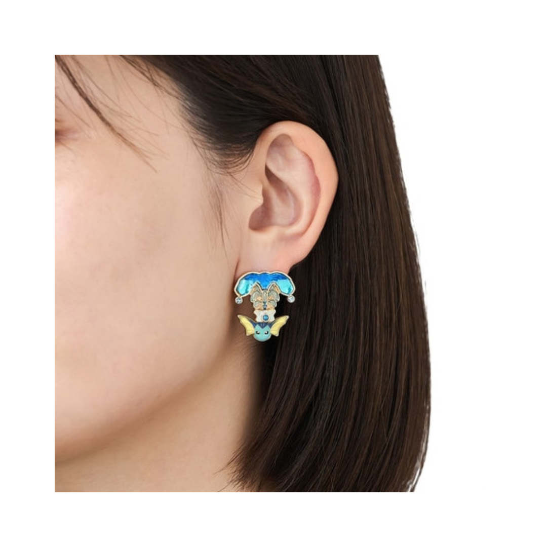 Pokemon Center Japan Exclusive Jewellery: Vaporeon Water Tera Type Earrings
