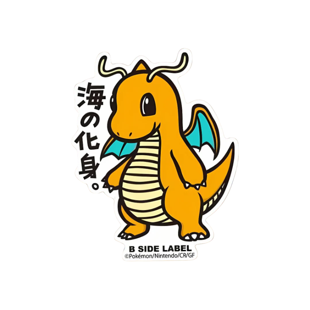 B-Side Label Sticker: Pokemon - Dragonite #149
