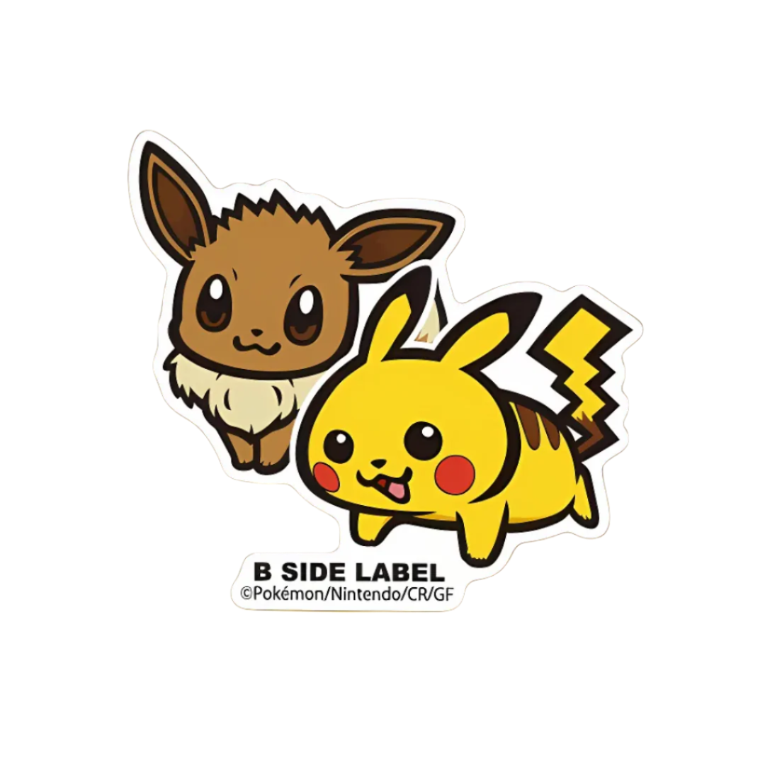B-Side Label Sticker: Pokemon - Pikachu & Eevee