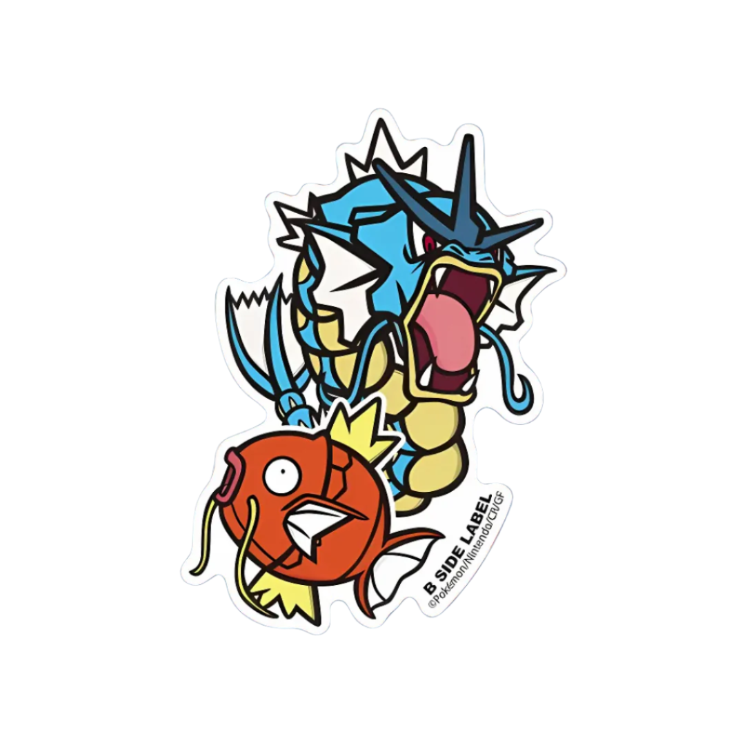 B-Side Label Sticker: Pokemon - Magikarp & Gyarados