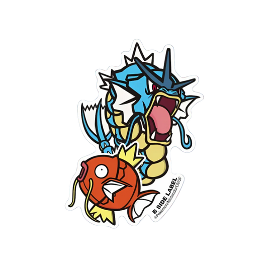 B-Side Label Sticker: Pokemon - Magikarp & Gyarados
