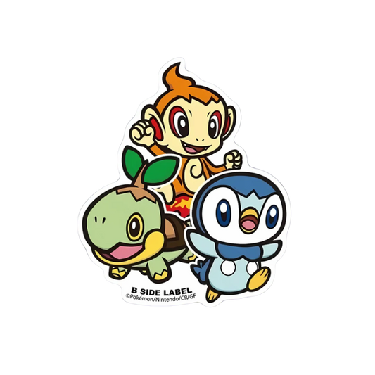 B-Side Label Sticker: Pokemon - Turtwig & Chimchar & Piplup