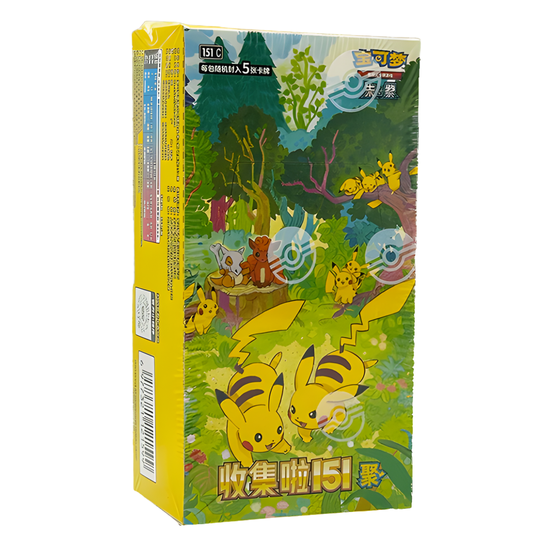 Chinese Pokemon TCG: Collect 151 Gathering "Pikachu" Slim Ver. 4 Booster Box (151 C)