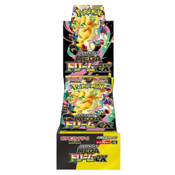 Pokémon trading card game booster pack with Mega Fuzex on a white background