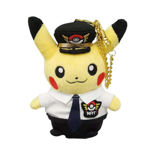 Pokemon Center Keychain: Narita Airport Exclusive Pikachu Pilot Keychain Official