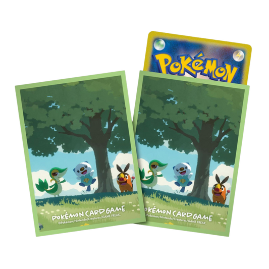 Japanese Pokemon Center Exclusive - Snivy & Tepig & Oshawott Unova Starters Card Sleeves (64pk)
