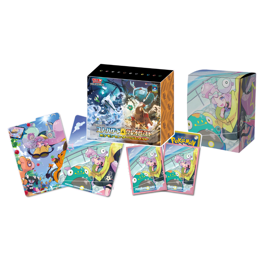Japanese Pokemon TCG: Snow Hazard & Clay Burst Pokemon Center Gym Box