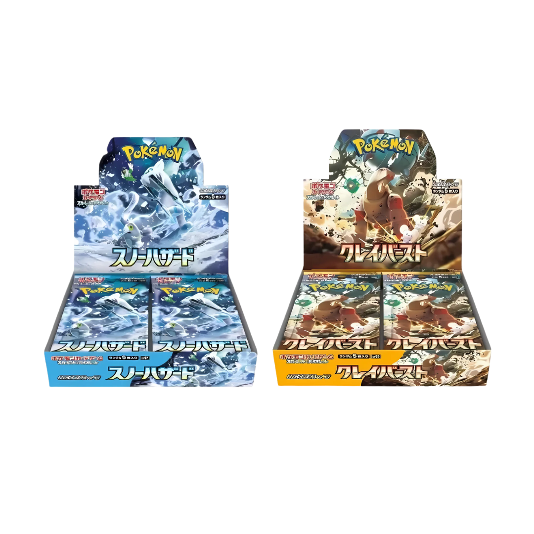 Japanese Pokemon TCG: Snow Hazard & Clay Burst Pokemon Center Gym Box